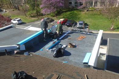 New EPDM roof and Coping Installation