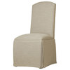 Hadley Skirted Parsons Chair, Cream