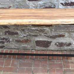 Live Edge Spalted Hickory Console Table - Console Tables