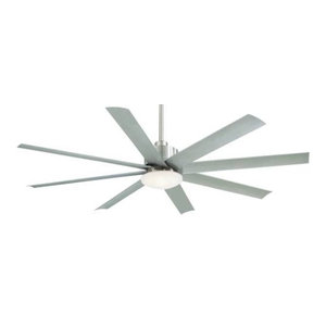 Minka Aire Rainman 1 Light Brushed Nickel Wet Outdoor Fan