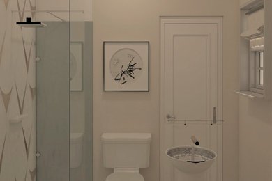 Future Guest Bathroom 1935 House Realistic Rendering