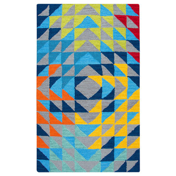 Rizzy Play Day Pd588A Kids Rug, Gray, Blue, Multi, 3'x5'