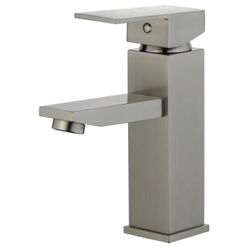 Granada Single Handle Bathroom Vanity Faucet, Polished Chrome, Brushed Nickel