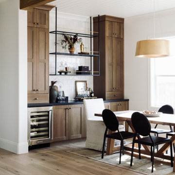 Dining Room Design with White Oak Cabinets