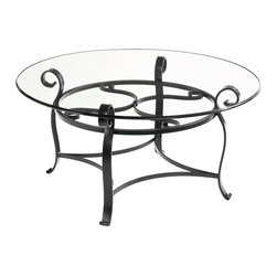 Camino 42" Round Cocktail Table by Charleston Forge - Side Tables And End Tables