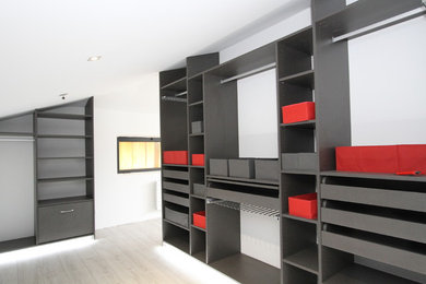 Contemporary storage and wardrobe in Lyon.