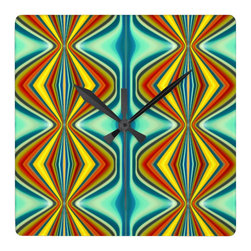 Abstract Art Fury Pattern 8 Wall Clocks - Wall Clocks