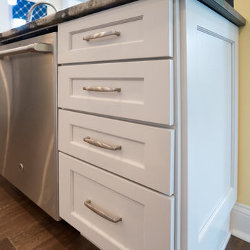 Kitchen Addition Recessed Panel with custom paint color.