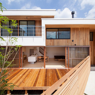 他の地域の和風のおしゃれな二階建ての家 (戸建) の写真