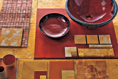 Franco Pecchioli - Italian Art Tile, Rosso Palette