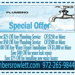 Plumbers Rowlett