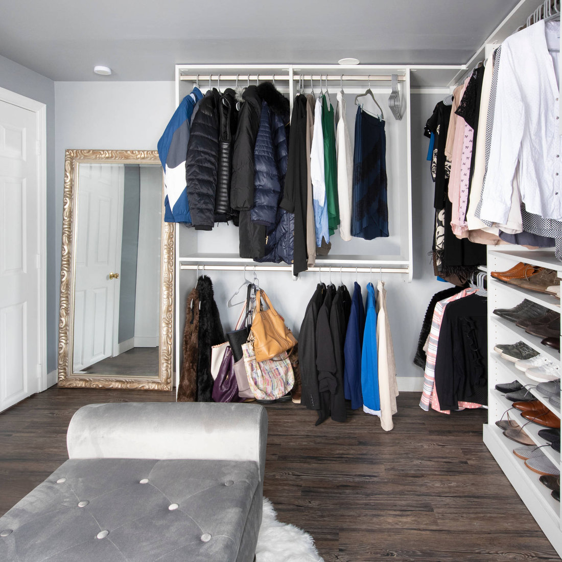 Basement Transforms into Master Closet