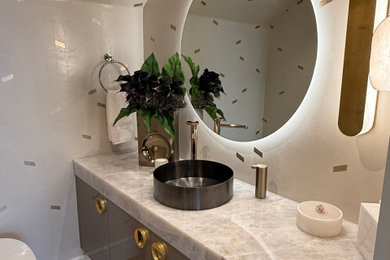 Inspiration for a contemporary bathroom remodel in San Diego