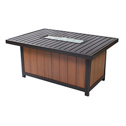 Meadowcraft 36"x52" Slat Top Fire Pit - Fire Pits