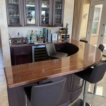 Solid Walnut Bar Top