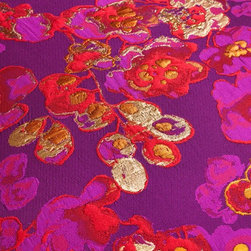 Samurai Bloom in Magenta - Fabric
