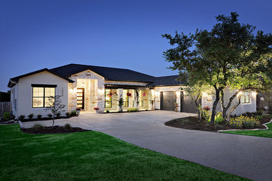 Inspiration for a contemporary exterior home remodel in Austin
