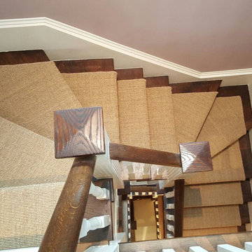 Sisal Carpet Installation to Stairs