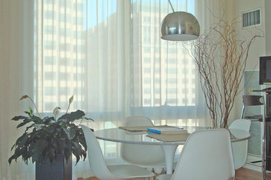 Dining room - modern dining room idea in Boston