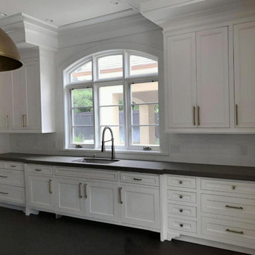 Palo Alto Kitchen Remodel – Inset Shaker Cabinets with Sink and Crown Molding