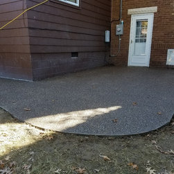 Exposed aggregate concrete patio replacement - Products