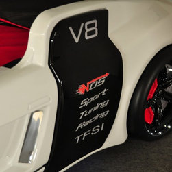Audi Race Car Bed White - Kids Beds