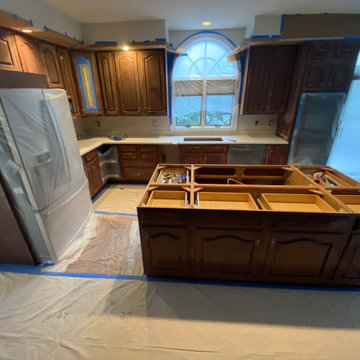 Before and after Kitchen Remodeling Project in McLean, Virginia
