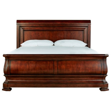 Louie P's Sleigh Bed Complete, Cal King