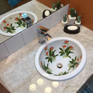 Bird of Paradise Bathroom.
