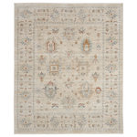 Nourison - Nourison Traditional Home 7'10" x 10'1" Ivory Beige Vintage Indoor Area Rug - Create a relaxing retreat in your home with this vintage-inspired rug from the Traditional Home Collection. A soft palette of neutral ivory and beige enlivens the traditional Persian design, which is artfully faded for an heirloom look. The machine-made construction of polypropylene yarns delivers durability, limited shedding, and low maintenance. Finished with fringe edges that complete the look.