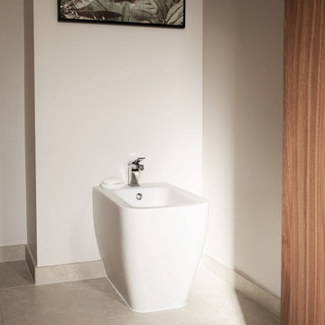 Salle de bains chic et naturelle