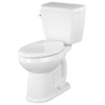 Gerber  Avalanche Two-Piece ADA Elongated ErgoHeight White Toilet, 1.6 gpf, 12"