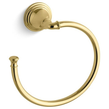 Kohler Devonshire Towel Ring, Vibrant Polished Brass