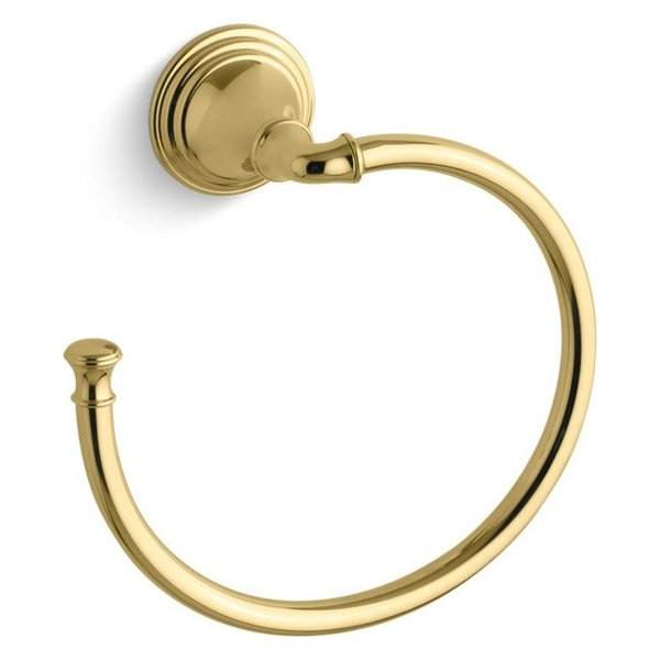 Kohler Devonshire Towel Ring, Vibrant Polished Brass