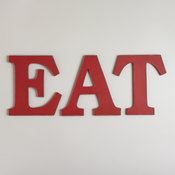 “Eat” Wall Letters