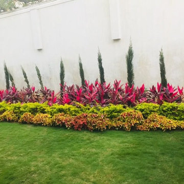Adarsh Palm Retreat villa landscaping