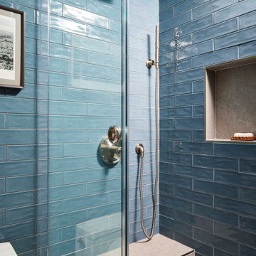Fresh & Funky Double Bathroom Remodel