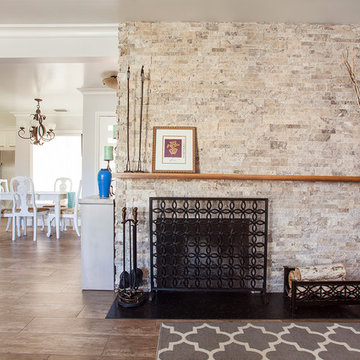 Kitchen & fireplace in Reseda