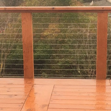 Wood Deck & Cable Rails