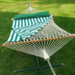 Algoma 13' Cotton Rope Hammock w/ Hanging Hardware, Pad and Pillow - Products