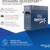 Steamspa Indulgence 6 Kw Quickstart Steam Bath Generator, Chrome