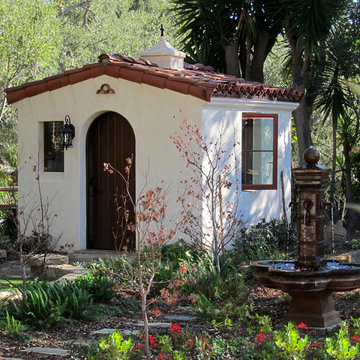 Spanish Style Shed design by Jeff Doubet Santa Barbara Home Design