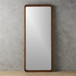 acacia wood 33"x73" floor mirror | CB2 - Mirrors