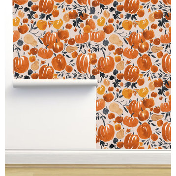 Pumpkin Spice Harvest Tan Wallpaper, Sample 12"x8"