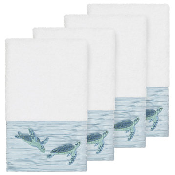Mia 4 Piece Embellished Hand Towel Set
