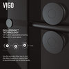 VIGO 72"x74" Elan Frameless Sliding Shower Door, Matte Black
