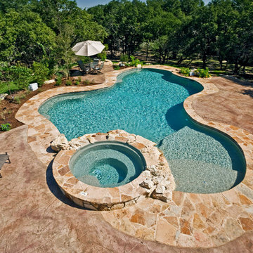 Boerne Vanishing Edge Pool/Spa/Outdoor Living