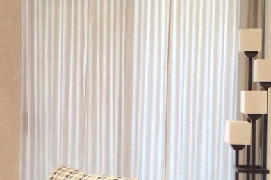 Mid-sized trendy living room photo in Los Angeles with beige walls
