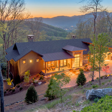 Modern and Asian Elements Come Together in this Asheville Home