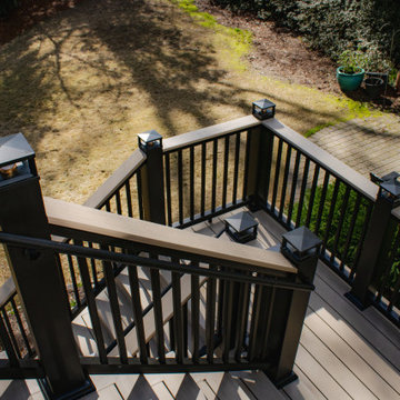Deck Resurface and Screened-In Porch Build with Timbertech LED Lantern Post Caps